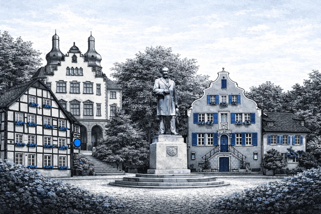 Illustration: Skyline und Motive aus Hamm (Westfalen)