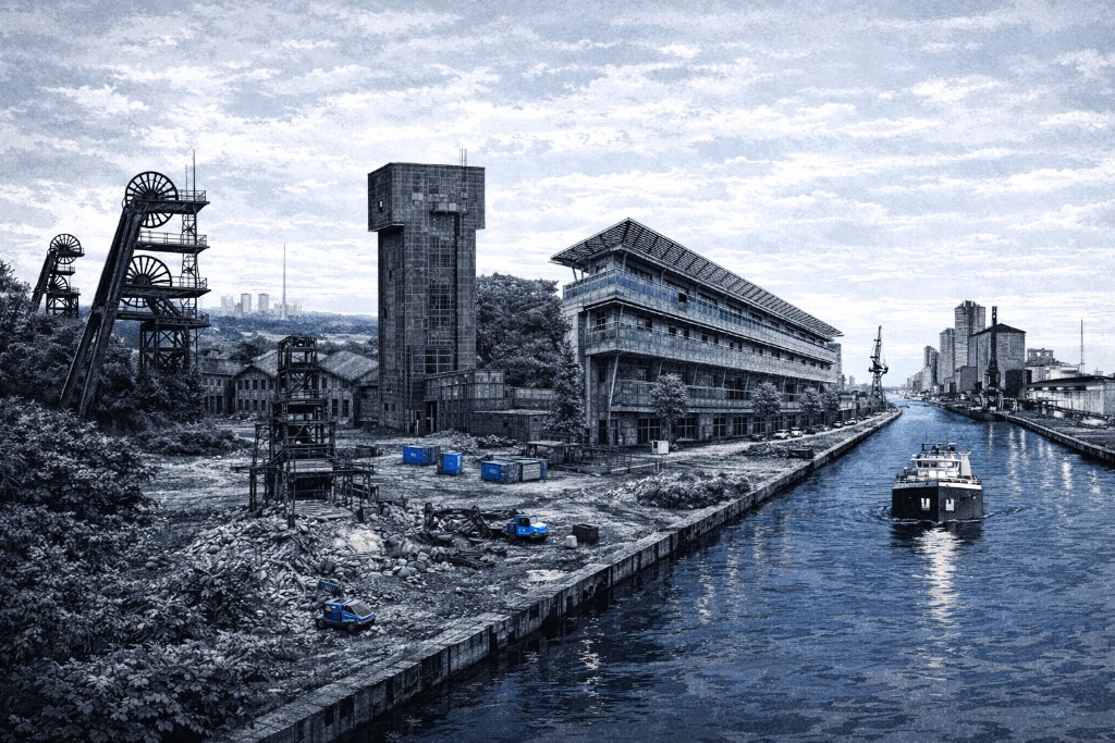 Illustration: Skyline und Motive aus Hamm (Westfalen)